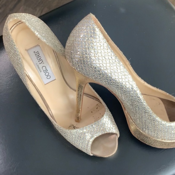Jimmy Choo Glitter Collection Heels - Picture 1 of 4